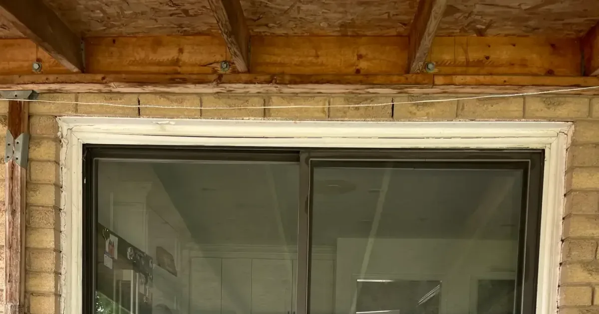 Balcony sliding door on a building in Richmond Hill, Ontario
