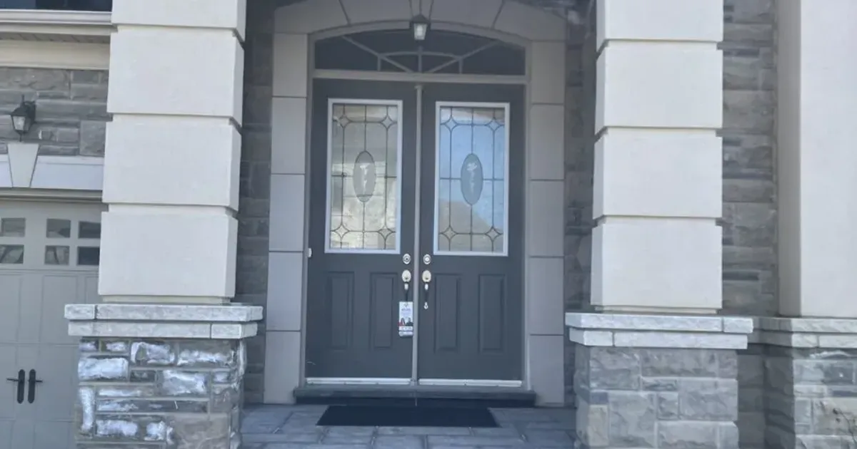 Entry door frame and strike area in Richmond Hill, Ontario